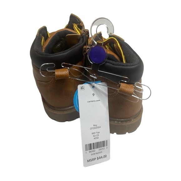 Toddler's Brown Hiking Boot Carters Size 9 - Picture 5 of 5